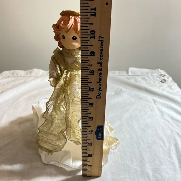 Vintage Precious Moments Angel Tree Topper 1999 FLAWS - Picture 7 of 10